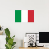 Canvas Print met vlag van Italië (Thuiskantoor)