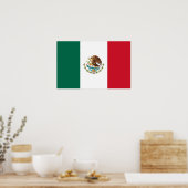 Canvas Print met vlag van Mexico (Keuken)