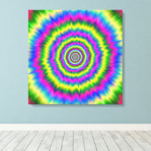 Canvas Print Neon Explosion (Insitu (Houten vloer))