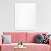 Canvas Print Portret uploadt uw ontwerp (Insitu (Woonkamer))