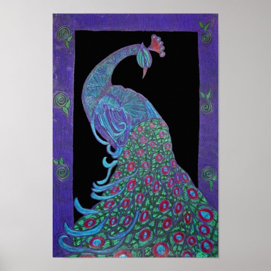 Canvas Print - Proud Peacock (Voorkant)