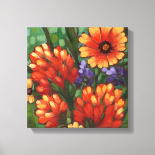 Canvas Print "Texas Wildbloemen-Indische Paintbors