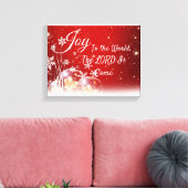 Canvas printjaloezie op de Eerste Kerstdag van de Afdruk (Insitu (Woonkamer))