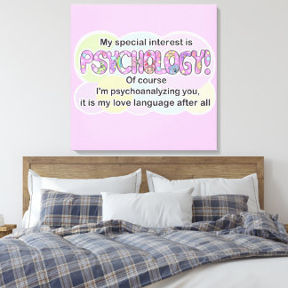 Canvas Psychologie Liefdestaal (ADHD, Autistisch) Afdruk