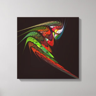 Canvas Quad Art Abstrait de Chameleon Impression
