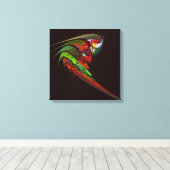 Canvas Quad Art Abstrait de Chameleon Impression (Insitu (Plancher de Bois))