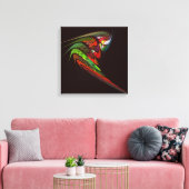 Canvas Quad Art Abstrait de Chameleon Impression (Insitu(Salon))
