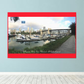 Canvas Rood (WaterFront52)RFPMDesigns©️2019/24 Afdruk (Insitu (Houten vloer))
