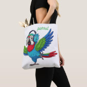 Canvas Sac fourre-tout USA - Personnalisé réutilis (De près)