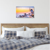 Canvas Santorini Griekenland Afdruk (Insitu (Slaapkamer))
