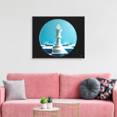 Canvas Schaken Afdruk (Insitu (Woonkamer))