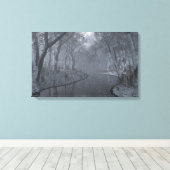 Canvas-schilderdruk op Shady Creek (Winter) Canvas Afdruk (Insitu (Houten vloer))