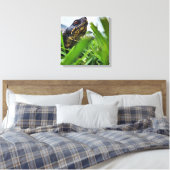 Canvas Schildpad Close Up (Insitu (Slaapkamer))