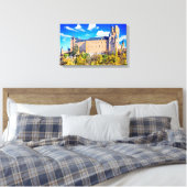 Canvas Segovia kasteel Afdruk (Insitu (Slaapkamer))
