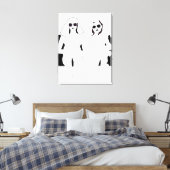 Canvas "Sitting Around" Afdruk (Insitu (Slaapkamer))