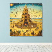 Canvas Storm at Burning Man by Bosch (Insitu (Houten vloer))