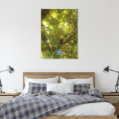 Canvas (Sun Green Tree 1) RFPMDesigns ©️2021/24 Afdruk (Insitu (Slaapkamer))