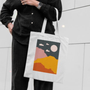 Canvas tas abstracte bergen