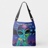 Canvas tas Alien Breng me naar je feest (Voorkant)