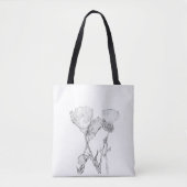 Canvas tas (ao) - Calendula Flowers to Color (Voorkant)