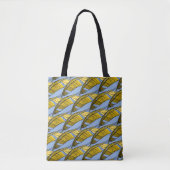 Canvas tas (ao) - Gele veren (Voorkant)
