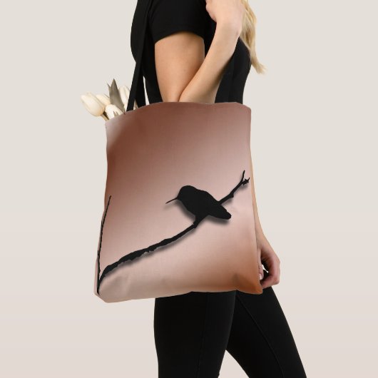 Canvas tas (ao) - Hummingbird Silhouette (Dichtbij)