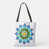 Canvas tas (ao) - Kleurrijke Mandala (Achterkant)