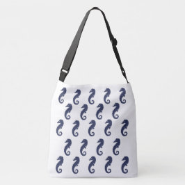 Canvas tas (ao) - Paarden van Zeeen in blauw