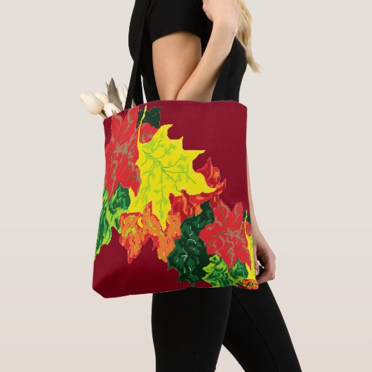 Canvas tas Autumn Leaves (Dichtbij)