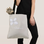 Canvas tas Beige Glamor Floral (Dichtbij)