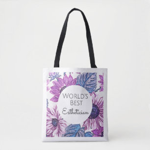 Canvas tas beste estheticien cadeau voor wereld 2