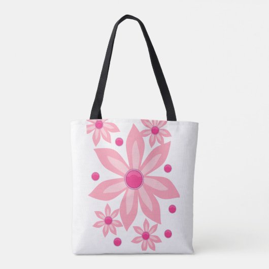canvas tas bloemen (Achterkant)