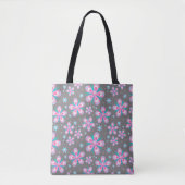 canvas tas bloemen en sterren (Voorkant)