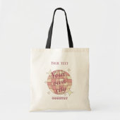 Canvas tas boodschappentas strandtas stadstas naam (Voorkant)