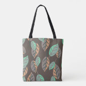 canvas tas bosbladeren (Achterkant)