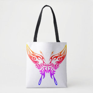 Canvas tas, 'Butterfly Aura' design, vrouwen Draagtas