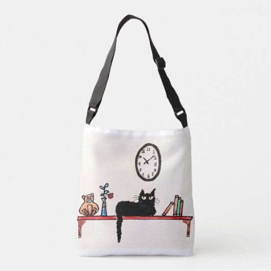 CANVAS TAS - CAT RELAXING (Achterkant)