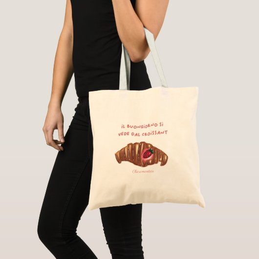 Canvas tas croissant (Voorkant (product))