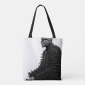 Canvas tas. draagtas (Achterkant)