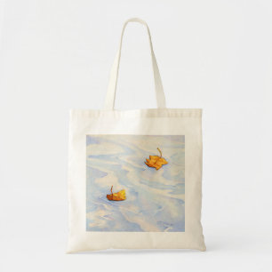 Canvas tas drijvende bladeren