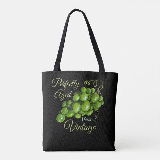 Canvas tas druiven (Achterkant)