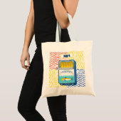 Canvas tas Eclectic Sardines Design |  (Voorkant (product))