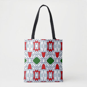 Canvas tas, een levendig, elegant veelkleurig ontw draagtas