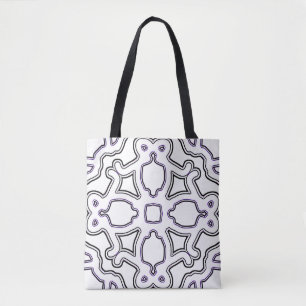 Canvas tas, Een levendig elegant wit kleurenontwer Draagtas