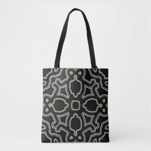 Canvas tas, een levendig, elegant zwart kleurenont draagtas