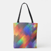 CANVAS TAS - Een tas met veel regenboogkleuren (Achterkant)
