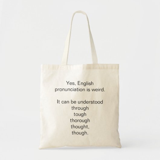 Canvas tas Engelse afkorting (Voorkant)