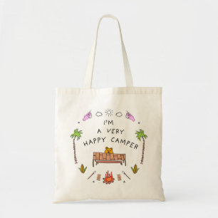 canvas tas "Erg blij met de camper"