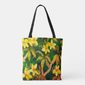  Canvas tas Frangipani (Achterkant)