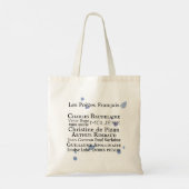Canvas tas Franse dichters (Achterkant)